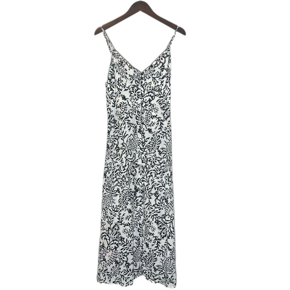 Zara Black and White Floral Print Sundress - Picture 2 of 7